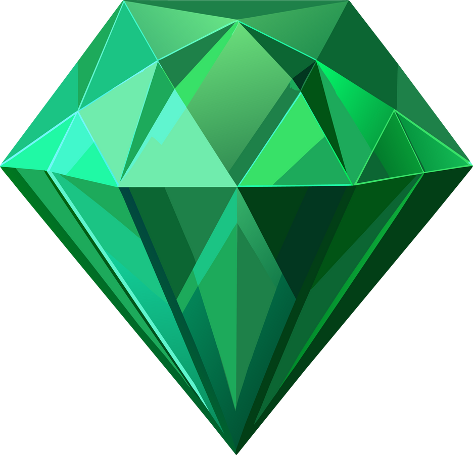 green emerald diamond gem stone